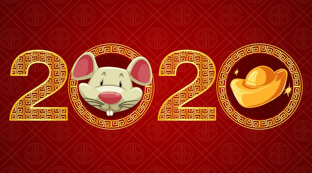 2020, das (chinesische) Jahr der Metall-Ratte - Bild: freepik/brgfx 2020, das (chinesische) Jahr der Metall-Ratte - Bild: freepik/brgfx