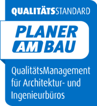 Zertifizierungs-Logo QualitätsStandard Planer am Bau