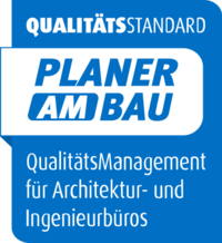 Zertifizierungs-Logo QualitätsStandard Planer am Bau
